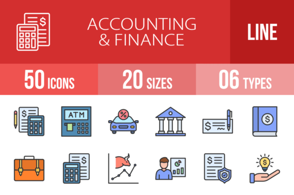 50 Accounting & Finance Icons: Your Visual Toolkit