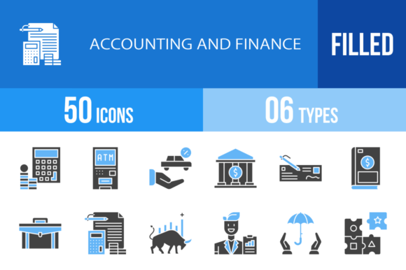 50 Accounting & Finance Line Icons: A Designer's Toolkit