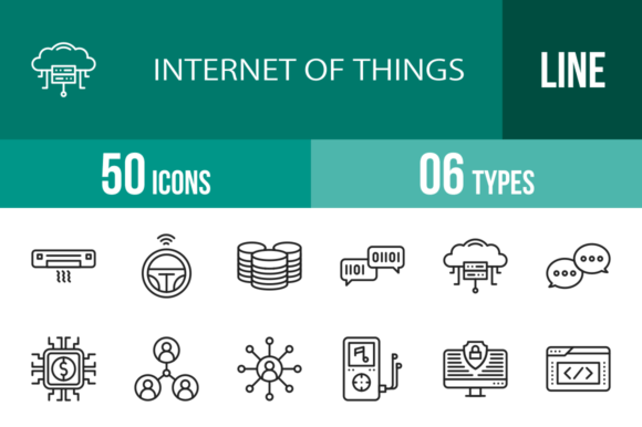 50 IoT Line Icons: Your Toolkit for a Smarter Visual Language