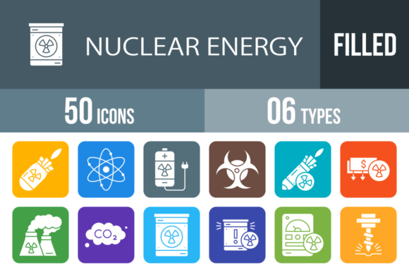 50 Nuclear Energy Line Icons: Essential Design Assets