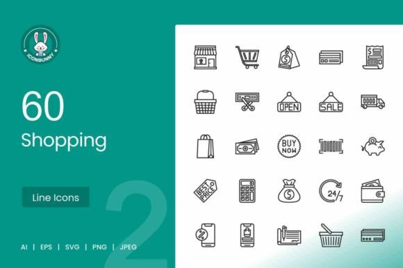 Essential Shopping Icons for Modern Designers