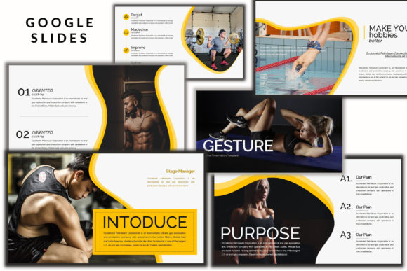 Gesture Athletics - Sport Google Slides