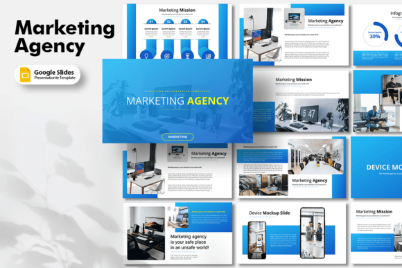 Marketing Agency Google Slides Template: A Modern Design Toolkit