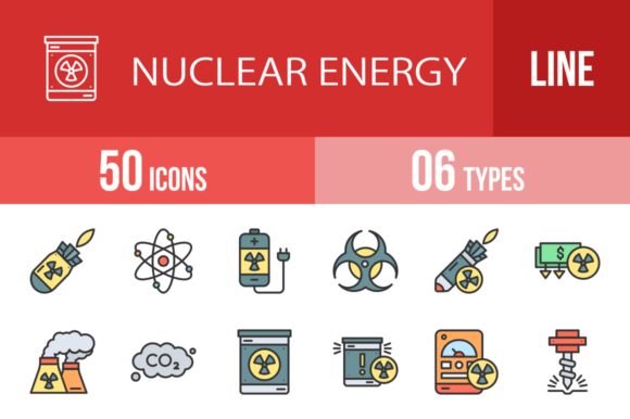 Nuclear Energy Icons: Powering Your Design Projects