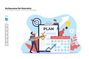 Streamline Your Visual Strategy with the Flat Illustration Business Plan